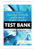 Test Bank for Foundations of Maternal-Newborn and Women's Health Nursing 8th Edition by Sharon Smith Murray, Emily Slone McKinney, Karen Holub, Renee Jones, Kristin L. Scheffer 9780323827386 Chapter 1-28 Complete Guide.