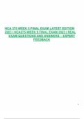 HCA 375 WEEK 5 FINAL EXAM STUDY GUIDE EXAM NEWEST ACTUAL EXAM 150+ QUESTIONS AND CORRECT DETAILED ANSWERS VERIFIED GRADED A+