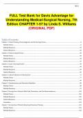 Test Bank Understanding Medical Surgical Nursing 6th Edition Test Bank by Linda S. Williams Paula D. Hopper - All Chapters | A+ ULTIMATE GUIDE 2022