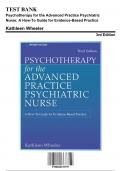 Test Bank: Psychotherapy for the Advanced Practice Psychiatric Nurse: A How-To Guide for Evidence-Based Practice, 3rd Edition by Wheeler - Chapters 1-24, 9780826193797 | Rationals Included