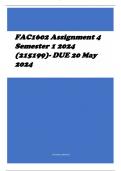 FAC1602 Assignment 4 Semester 1 2024 (215199)- DUE 20 May 2024