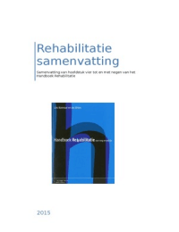 Handboek Rehabilitatie (samenvatting)