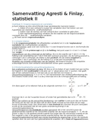 Agresti en Finlay samenvatting statistiek II