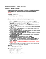 PRS2015  - Music Section Q&A Past exam papers