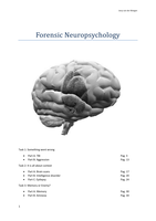 Forensic Neuropsychology complete summary