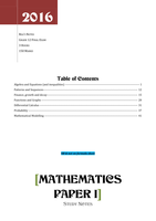 IEB Grade 12 Maths Summaries