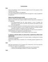 law of insolvency comprehensive notes (Ex Parte Harmse)