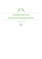 accountmanagement communicatie ThiemeMeulenhoff  H1,2,3 & 4