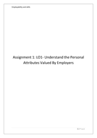 Unit 1 Employability Skills - LO1 P1