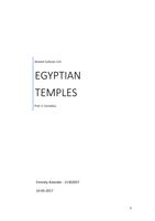 Egyptian temples