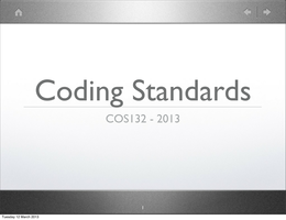 Coding Standards