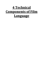 FAM1000S Exam Notes : Mise-en-scéne; Cinematography; Sound; and Editing