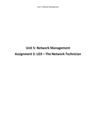 Unit 5: Managing Networks P5 P6 M3 D2 