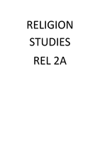 RELIGION STUDIES ASS 1