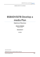 BSBADV507B_Develop a media Plan_Assessment_4