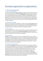 Summary 'Economic approaches to organizations' 