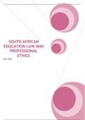 EDA3058 - SOUTH AFRICAN EDUCATION LAW AND PROFESSIONAL ETHICS