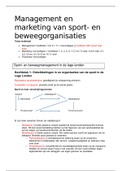 Samenvatting AA management en marketing van sport- en beweegorganisaties