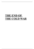 The end of the Cold War study notes