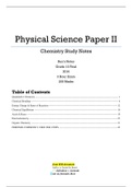Physical Science P2 (Chemistry) Notes