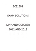 ECS1501 & ECS1601 Notes and Exam Questions & Solutions