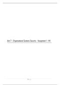 Unit 7 Organisational Systems Security - M1