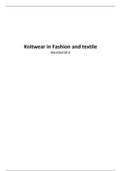 Basistextiel 6 Breien: knitwear in fashion samenvatting (leerjaar 2, kwartiel 2)