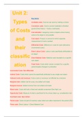 Types of Costs and their Classification