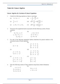QUESTIONS: Linear Algebra