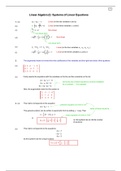 SOLUTIONS: Linear Algebra