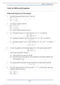 QUESTIONS: Differential Equations