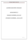 TEX2601 ASSIGNMENT 3 ANSWERS