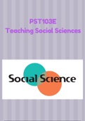 PST103E - Teaching Social Sciences