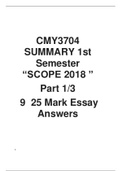 CMY3704 Formal reaction to Crime 25 mark Essays  scope 2018 semester 1 