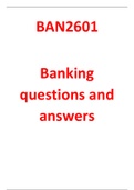 BAN2601 - Revision - Questions and Answers