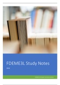 FDEME3L All Chapter Notes-2018 Assignment 2(100%) 2016 & 2017 - Past Exam Answers