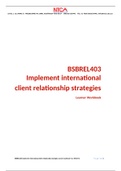 Implement International Client relationship strategies