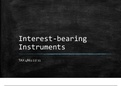 Interest Bearing Instruments