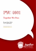PYC2601 Together We Pass Exam Pack 2018