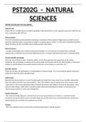 PST202G  -  Natural Sciences
