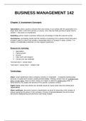 Business Management 142 Ch1-4 Summary