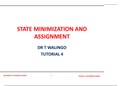 STATE MINIMIZATION AND ASSIGNMENT