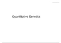 Revision PowerPoint with in depth detail on the topic Quantitative Genetics. Can be printed with 2-4 slides to a page and cut out to make a mini revision booklet. Very colorful.