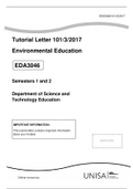EDA3046 Environmental Education Tutorial letter 101 2017