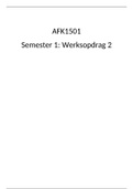 Afrikaans 1501 Suurlemoen and Radiodrama assignment