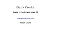 Electricity Physics PowerPoint Presentation, Teaching Section by Section