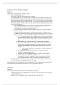 Political Science 354 (Political Risk) Class Notes