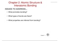 Atomic Structure and Interatomic Bonding