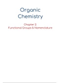 Organic Chemistry - Ch 2: Functional Groups & Nomenclature 