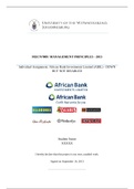 African Bank - Growth Strategy